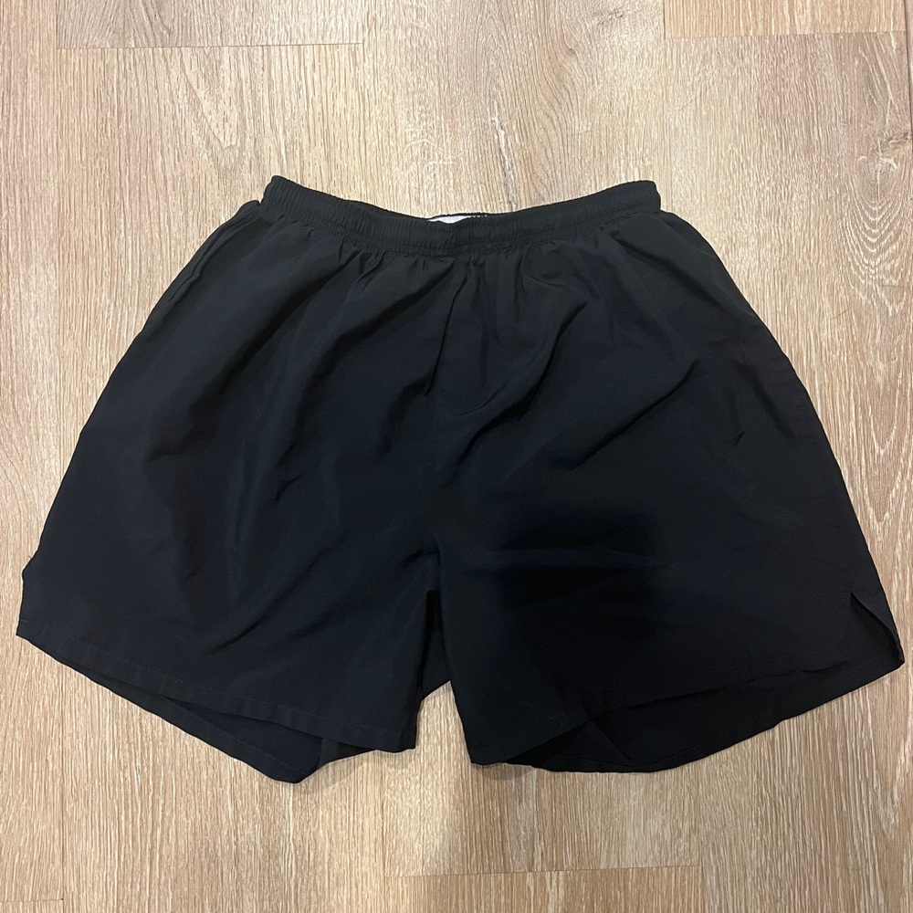 Soffe Black Athletic Shorts Lightweight Relaxed Fit